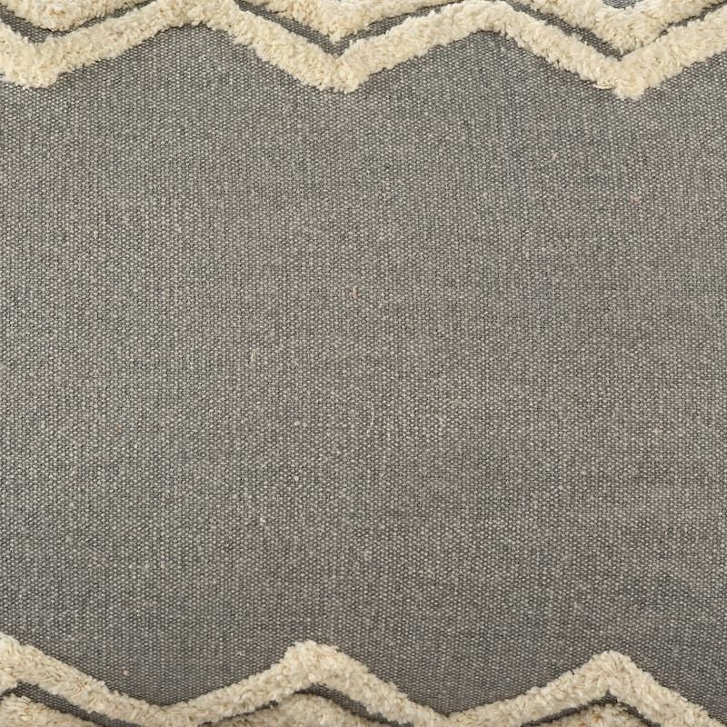 Sevita Soft Chevron Bordered Lumbar Throw Pillow