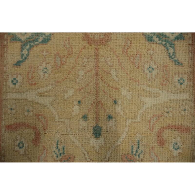 Hand Knotted Oriental 100% Wool Carpet Traditional All-Over Brown Ziegler Area Rug - 3' 1'' X 1' 11''