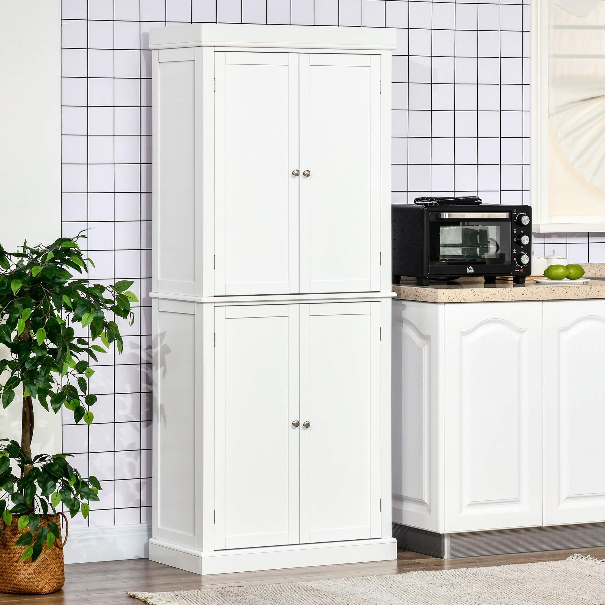 Black pantry storage sale cabinet