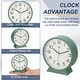 preview thumbnail 4 of 8, Analog Alarm Clock, Battery Operated Retro Small Desk Clock for Bedside Bedroom Living Room