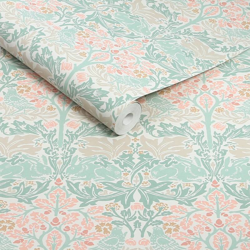 William Morris Brother Rabbit Lullaby Blues Wallpaper