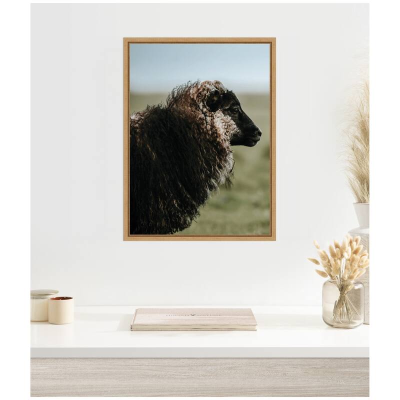 Kate and Laurel Sylvie Sheeply in Love 1 Framed Canvas by Michael Schauer