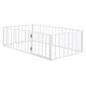 preview thumbnail 19 of 30, Twin Size Metal Floor Bed Frame with Fence & Door, for Kids