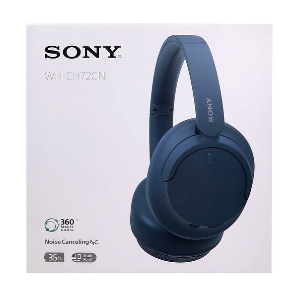 Sony Wireless Over-Ear Noise-Canceling Headphones WH-CH720N (Blue