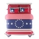 preview thumbnail 8 of 7, Quilt Set - Glory Bound Microfiber Patriotic Americana Flag Bedspread with Pillow Shams by Windsor Home
