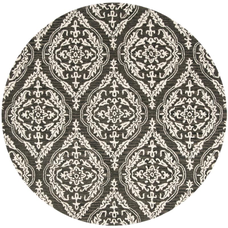SAFAVIEH Handmade Blossom Iwona Modern Floral Wool Rug