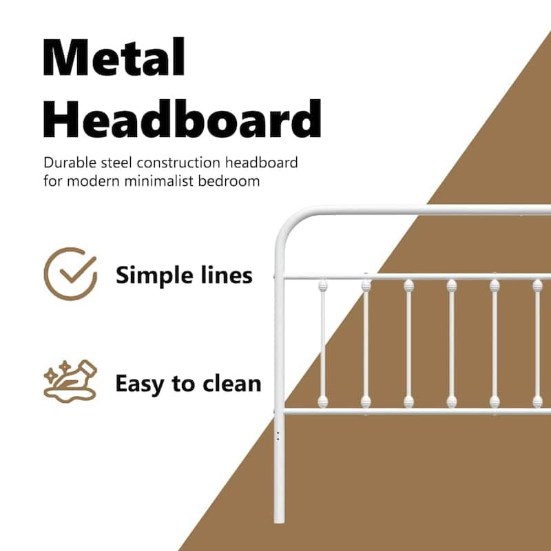 vidaXL Classic Metal Headboard