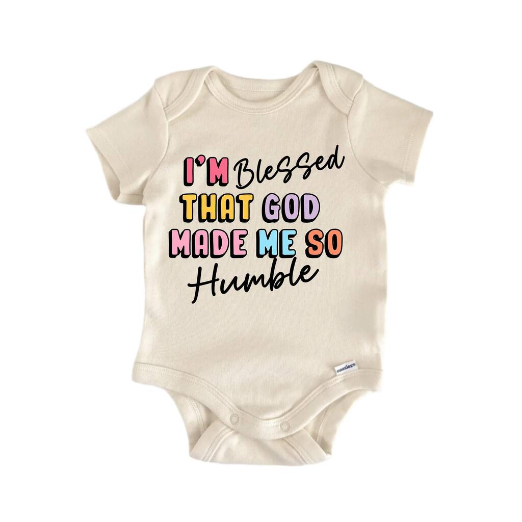 I'm Blessed Humble Jesus Religious God Christian - Baby Boy Girl Clothes Bodysuit