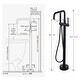 preview thumbnail 28 of 34, WOWOW Floor Mount Single-Handle Freestanding Tub Faucet