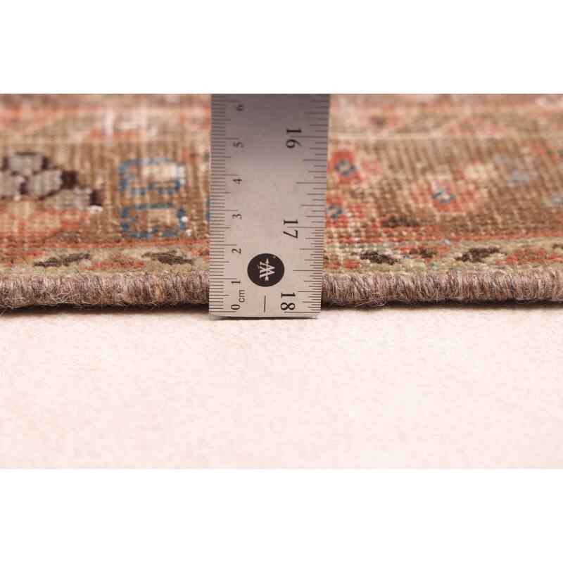 ECARPETGALLERY Hand-knotted Antalya Vintage Dark Copper Wool Rug - 6'5 x 9'4