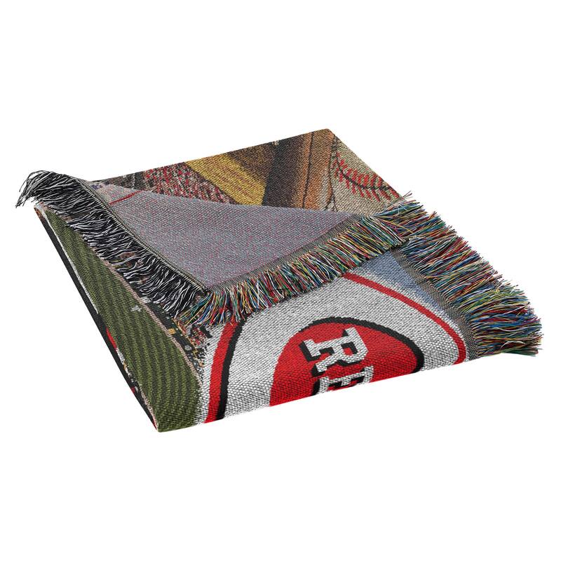 MLB Woven Tapestry Throw Blanket