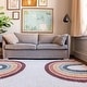 preview thumbnail 1 of 13, Mod-Tod Kristina Kids Rainbow Shag Area Rug