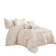 preview thumbnail 5 of 3, Wellco Bedding Comforter Set Bed In A Bag - 7 Piece Luxury Bedding Sets - Oversized Bedroom Comforters, Beige
