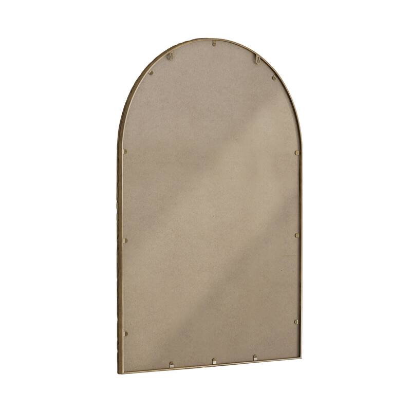 Gold Arched Wall Mirror - Bathroom Vanity & Home Decor