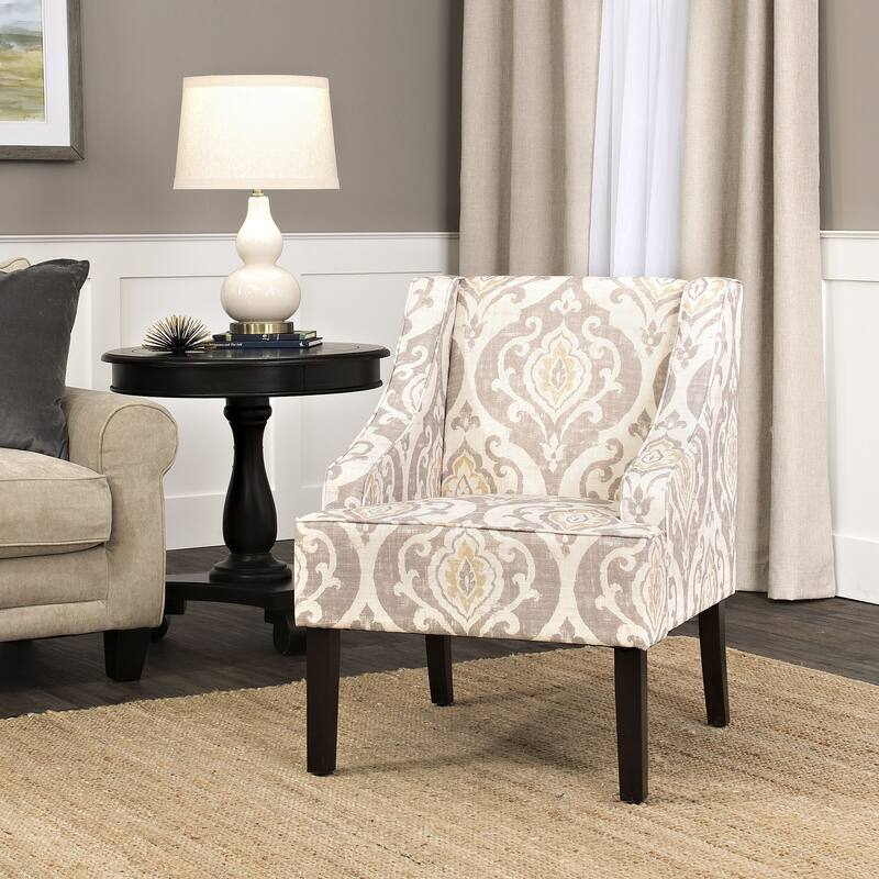 Porch & Den Lyric Swoop Arm Accent Chair