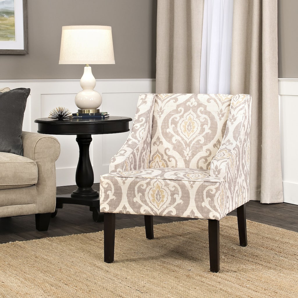 Porch & Den Lyric Swoop Arm Accent Chair