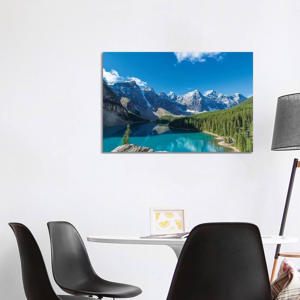 iCanvas "Moraine Lake, Banff National Park, Canadian Rockies, Alberta, Canada" by Panoramic Images Canvas Print