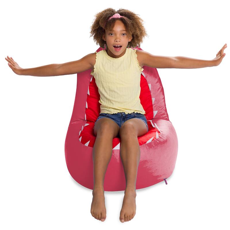 Shark Filled Bean Bag Chair or Cover Only for Toddlers and Kids, Large 30"