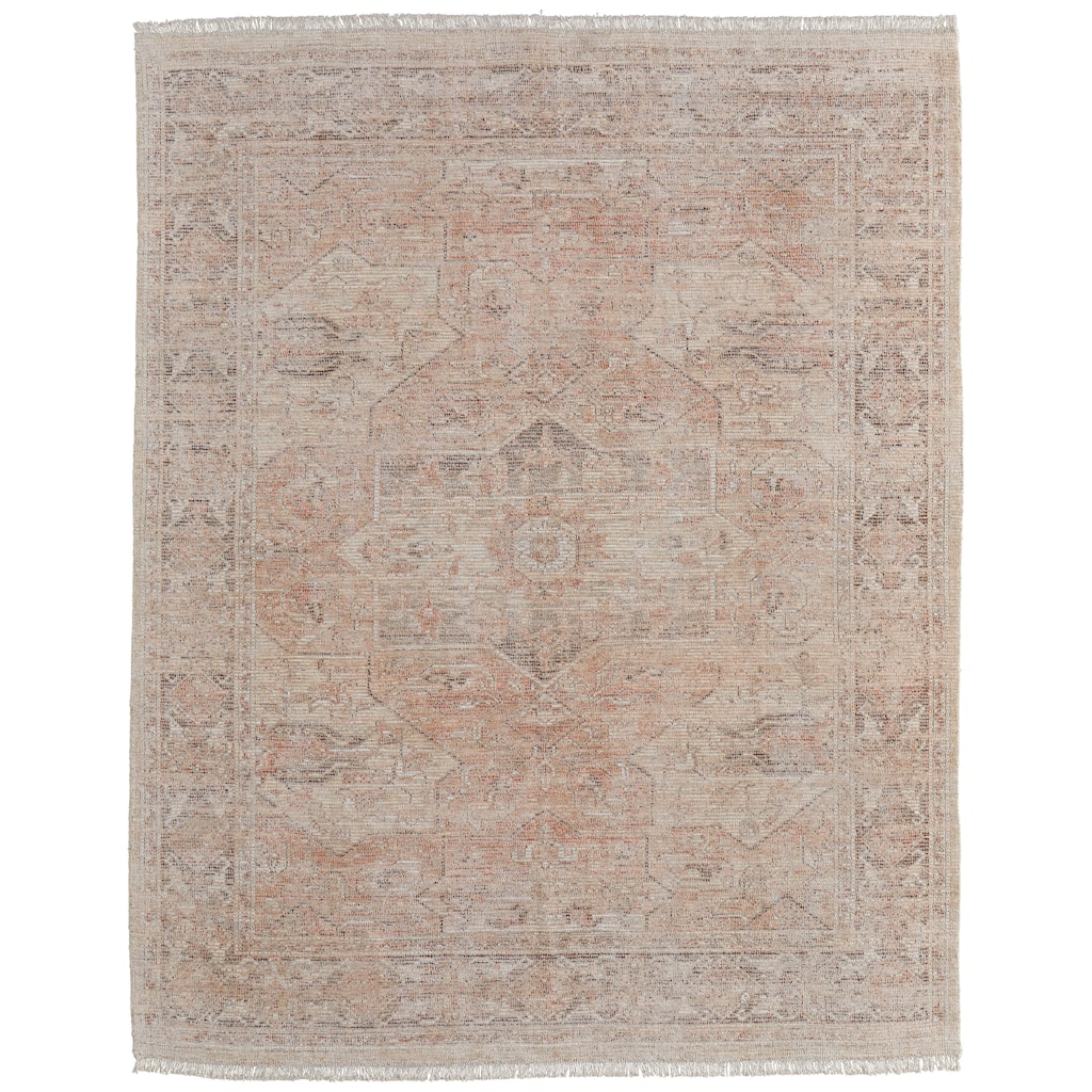 Grand Bazaar Ramey Hand Woven Medallion Transitional Area Rug