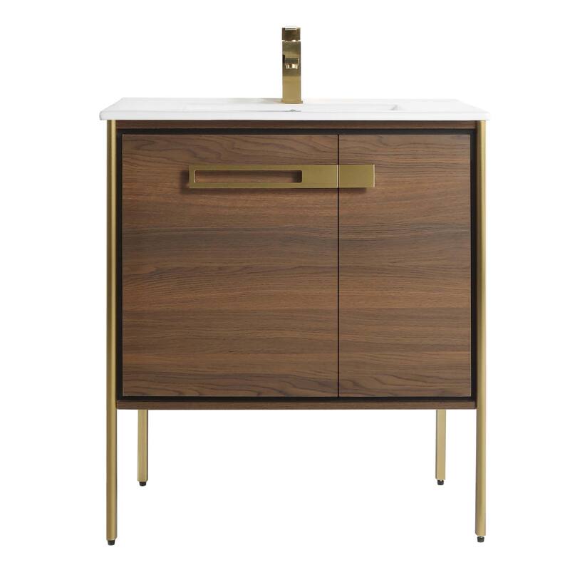 Fine Fixtures Oakville Bathroom Vanity with White Ceramic Sink