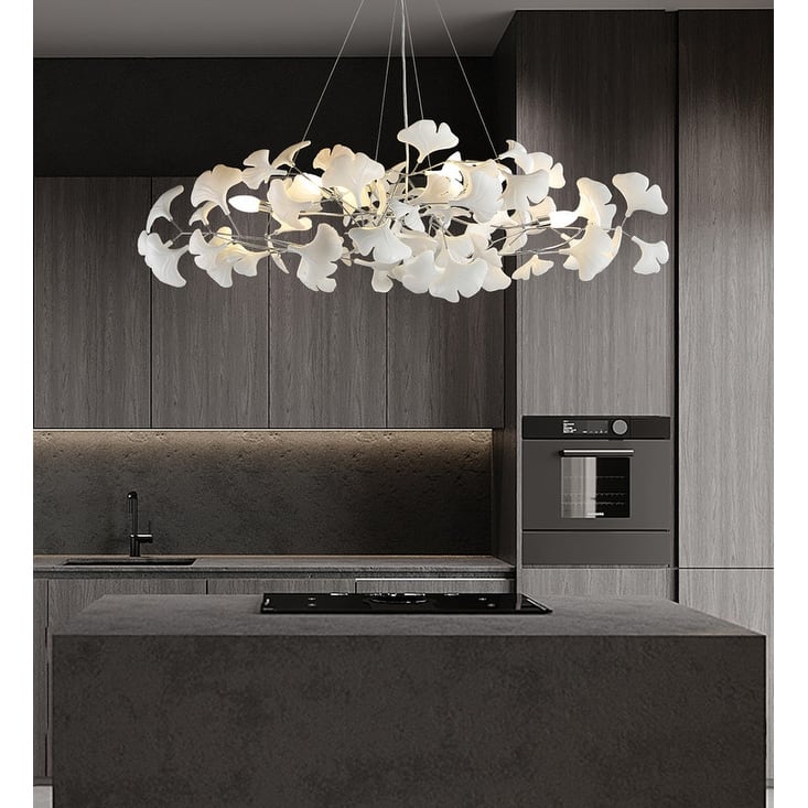 KAYLA Luxury Ginkgo Branch Chandelier for Living Room, Dining Room, Foyer, Kitchen Island
