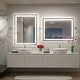 preview thumbnail 15 of 118, KIOTEE Super Bright Anti-fog LED Bathroom Mirror with Backlit and Front Lighting 3-Year Warranty