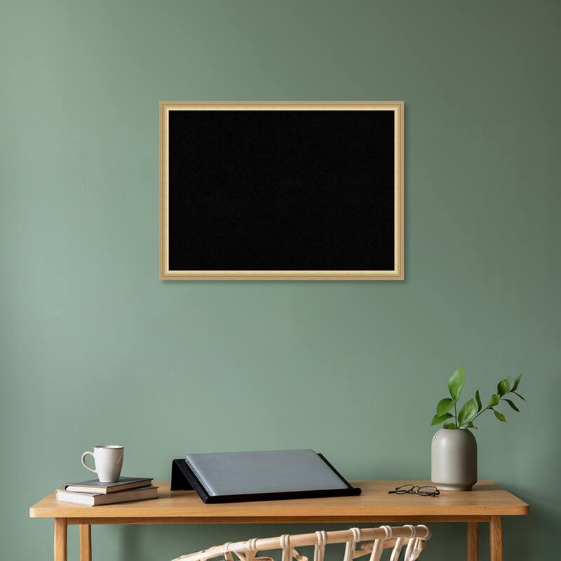 Florence Framed Black Corkboard Bulletin Board