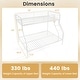 preview thumbnail 6 of 19, Space-Saving Twin Over Full Bunk Bed with Ladder, Full-Length Guardrails, Modern Design