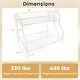 preview thumbnail 10 of 19, Space-Saving Twin Over Full Bunk Bed with Ladder, Full-Length Guardrails, Modern Design