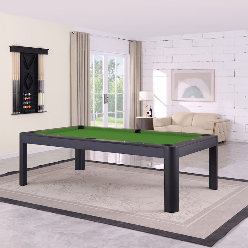 Cadora Duo 7FT Slate Pool Table in Black Ash With Dining top