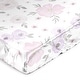 preview thumbnail 1 of 4, Sweet Jojo Designs Lavender Purple Boho Floral Girl Satin Fitted Crib Sheet Pink Grey Bohemian Farmhouse Shabby Chic Watercolor
