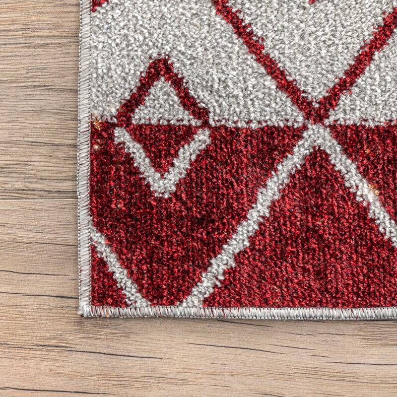 Nuloom Audrey SpinClean Machine Washable Geometric Moroccan Area Rug