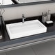 preview thumbnail 8 of 51, vidaXL Wash Basin Mineral Cast/Marble Cast White Washroom Sink Multi Sizes