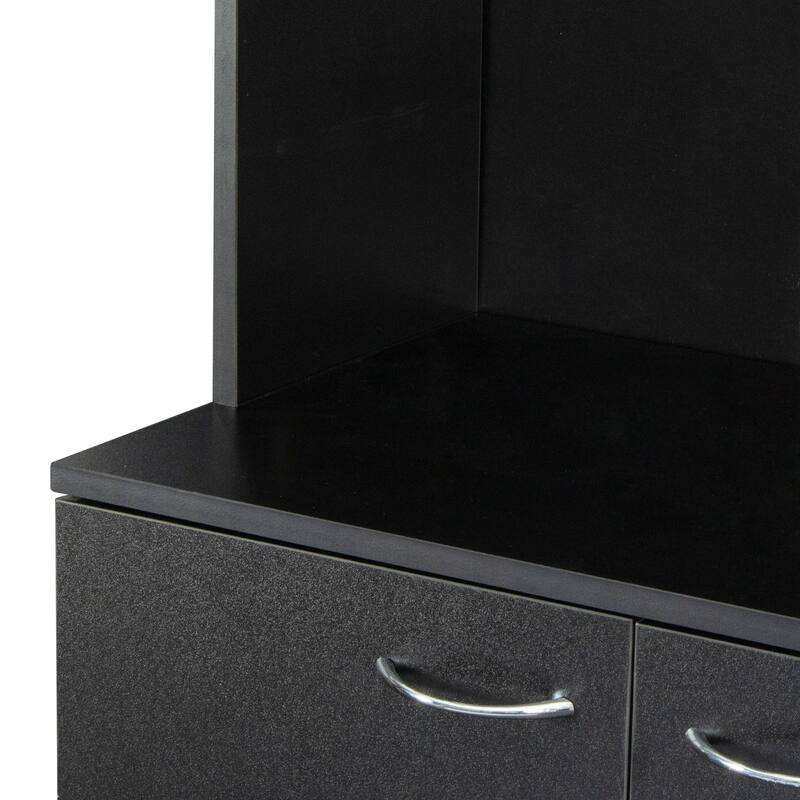Classic 6 Door Design with Wooden Wardrobe with Drawers and Open Storage Space. for Bedroom Storage Cabinet Wardrobe