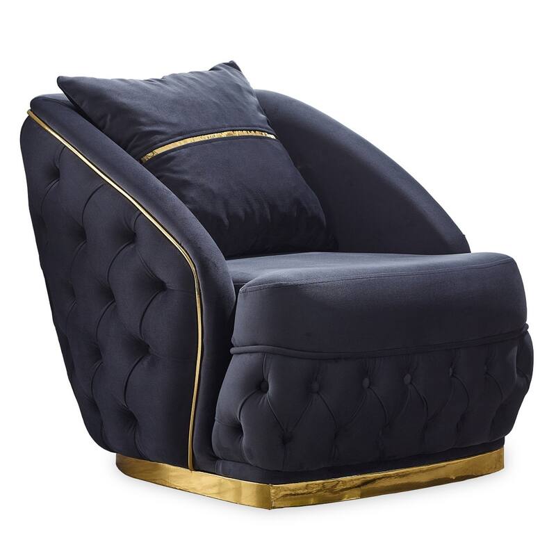 Ashley 4-Pieces Two Sofa Two Chair Living Room Set, Tufted Back