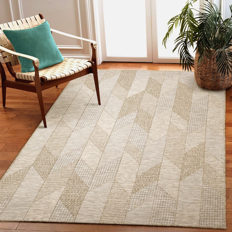 Liora Manne Orly Angles Indoor/Outdoor Rug