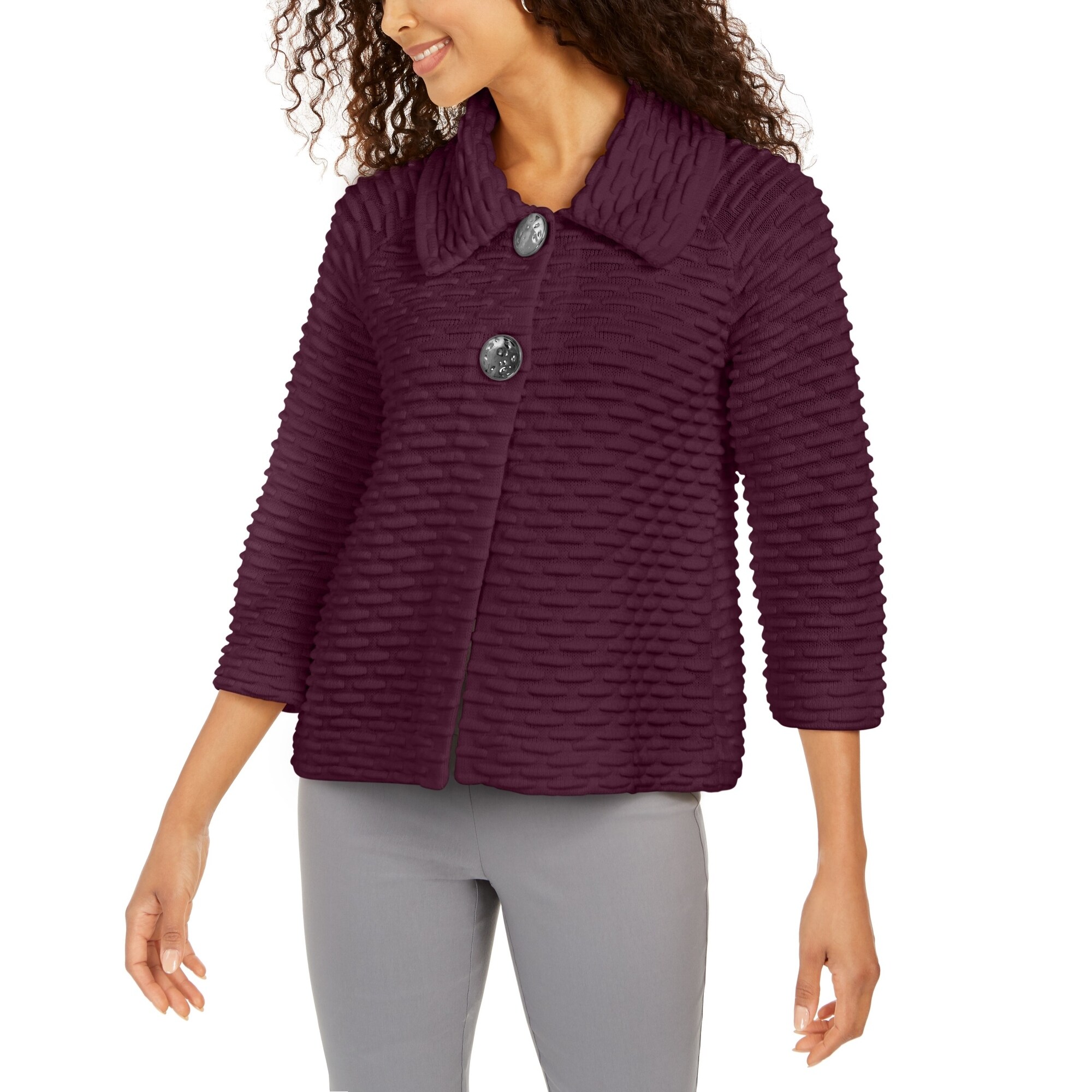 two button cardigan