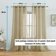 preview thumbnail 111 of 117, HLC.me 2 Piece Semi Sheer Voile Window Curtain Drapes Grommet Top Panels Bedroom, Living Room - Set of 2 panels