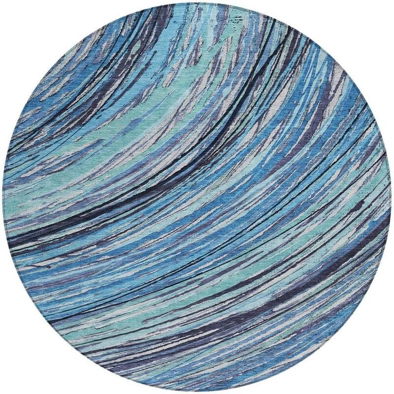 HomeRoots Abstract Transitional Rectangle Outdoor Rug