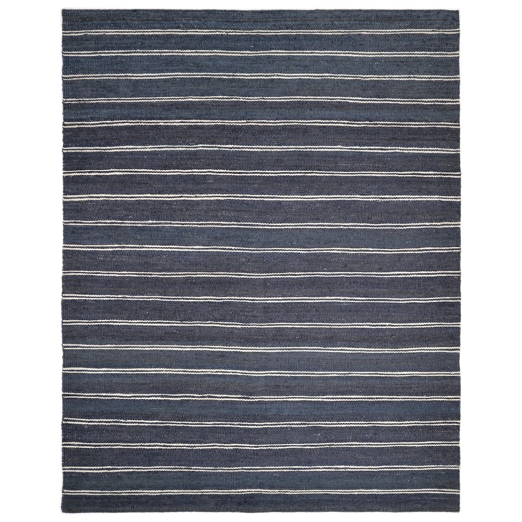 Overton Handmade Modern Contemporary Striped Area Rug