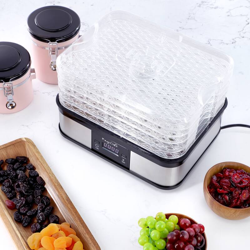 5 Tier Clear Window Food Dehydrator Timer and Temperature Control