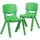 preview thumbnail 15 of 22, 2 Pack Plastic Stackable School Chair with 15.5"H Seat