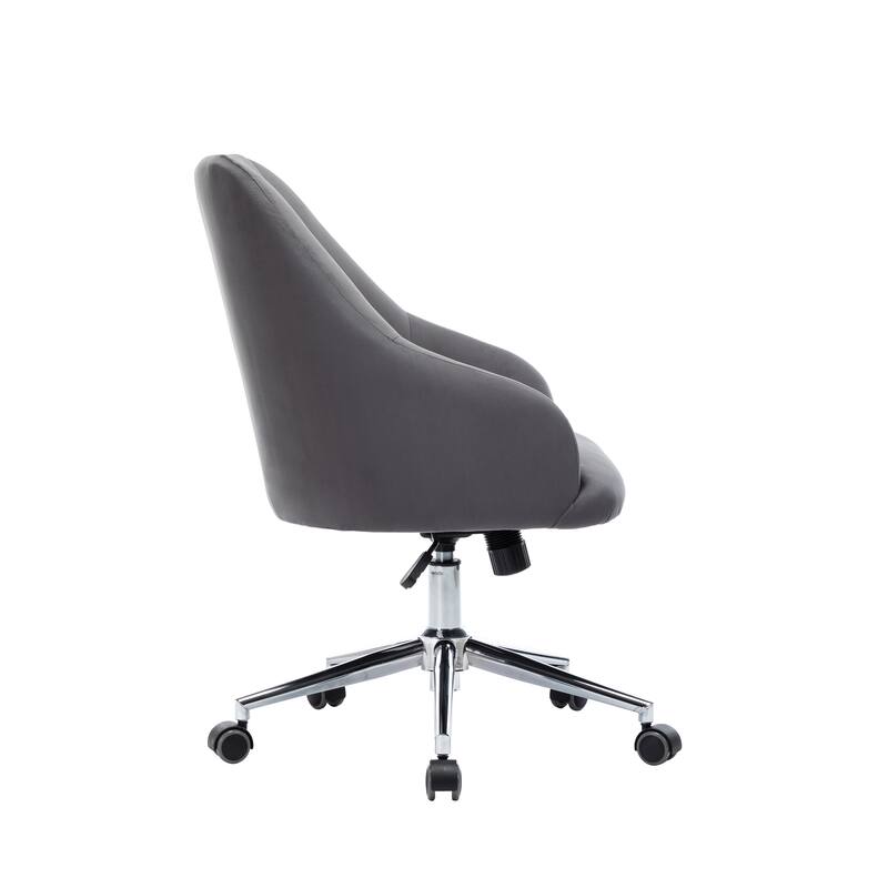 Porthos Home Livia Chair For Desk, Semi Wingback In Velvet Fabric