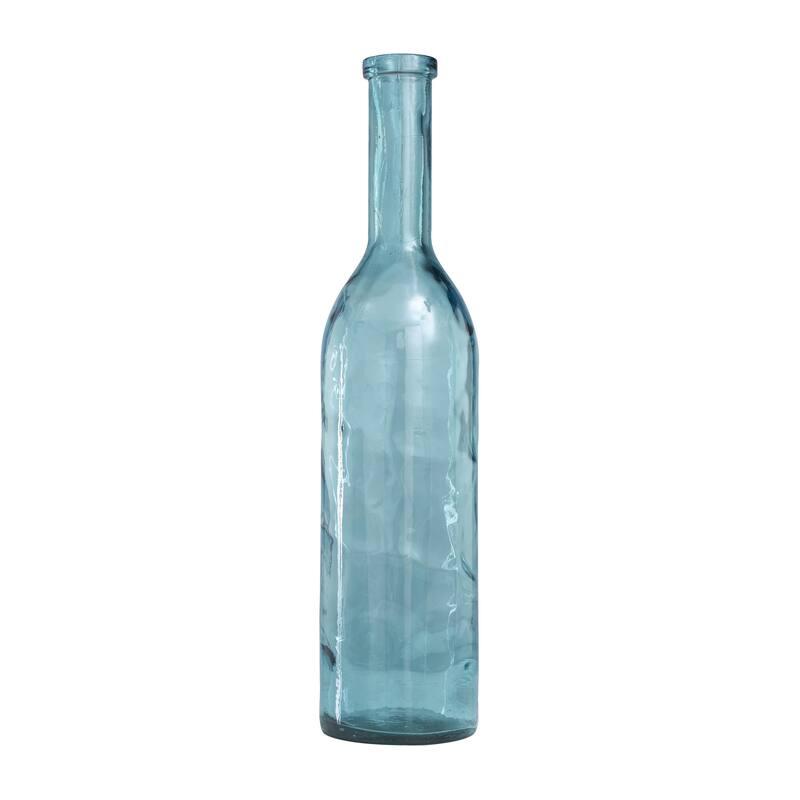 Recycled Glass Handmade Spanish Decorative Vase - Clear, Blue or Teal - Roche River Decor