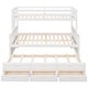 preview thumbnail 8 of 58, Twin-Over-Full Bunk Bed with Twin size Trundle and Drawers