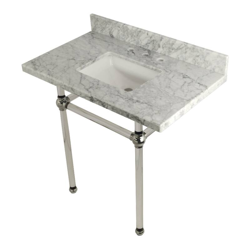 Kingston Brass Templeton 36" Rectangular Marble Wall Mounted Bathroom