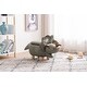 preview thumbnail 2 of 13, Animal Dinosaur Green Storage Upholstered Kids Ottoman