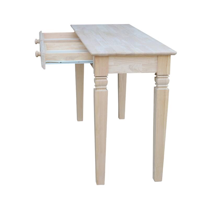 Solid Parawood Java 2-Drawer Sofa Table