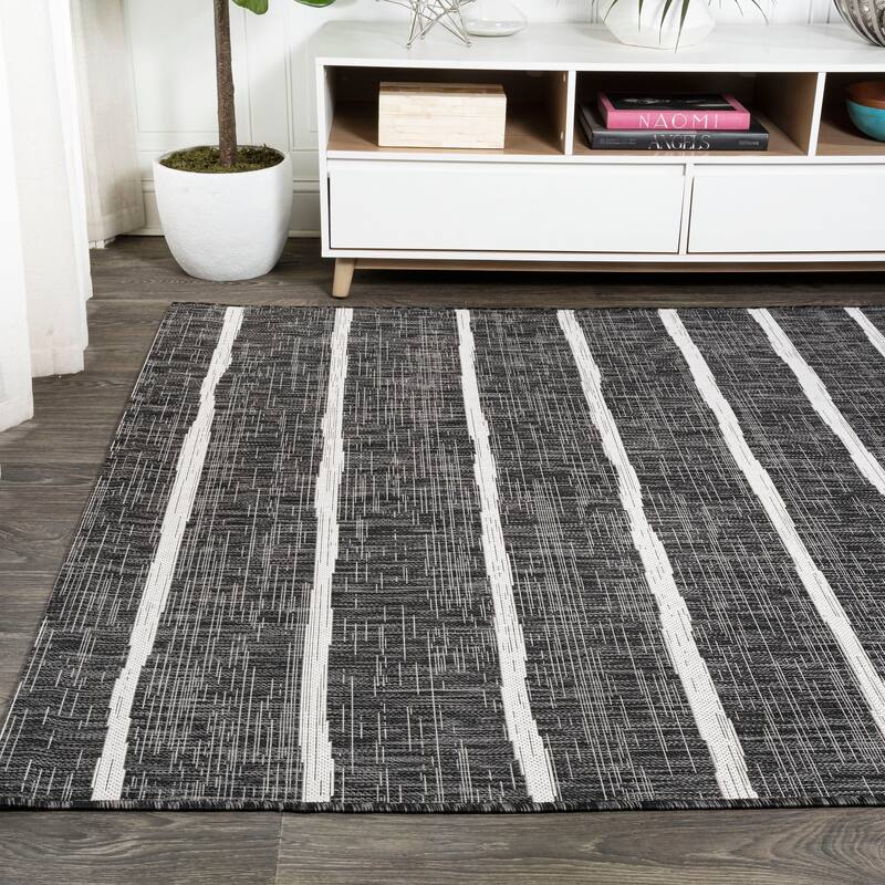 JONATHAN Y Andratx Berber Stripe Indoor/Outdoor Area Rug