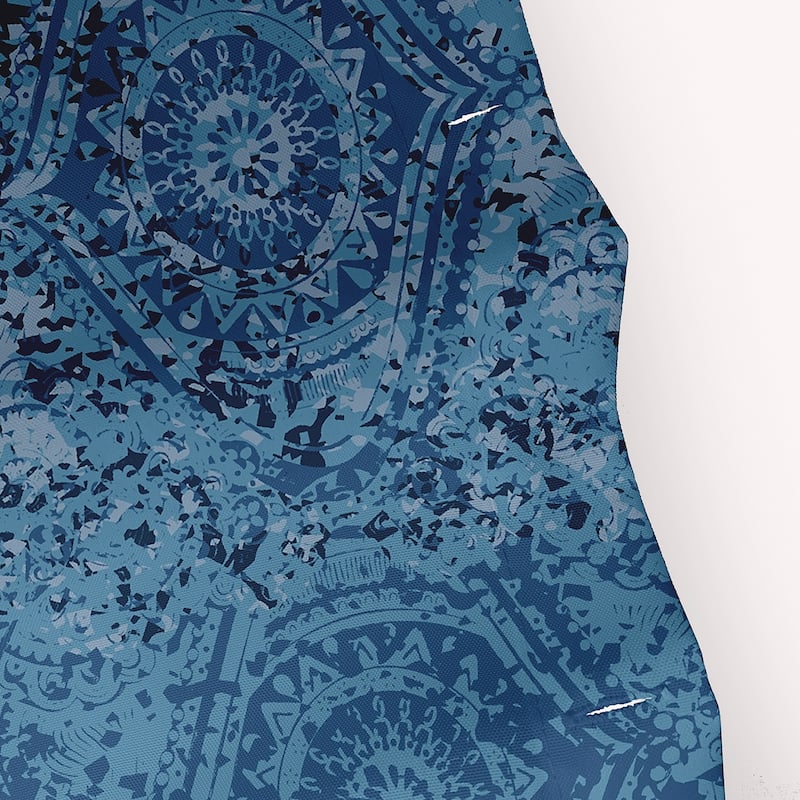 71 x 74-inch Patina Geometric Print Shower Curtain
